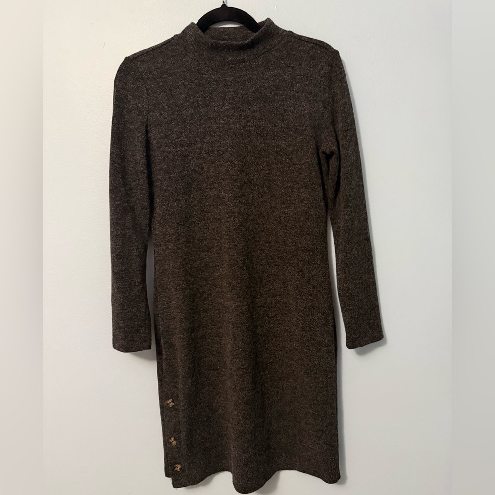 Banana Republic Elegant Gray Sweater Dress Size Small